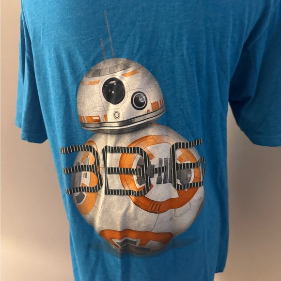 Star Wars Blue BB8 Men's Graphic T-Shirt, Large - Picture 2 of 5